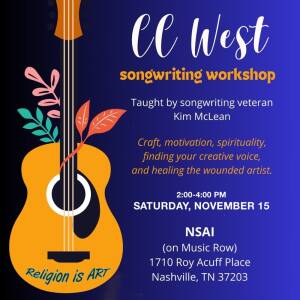 CC West Songwriting Workshop • Suggested Donation