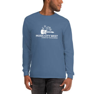 Donate $32 and get this MCWC Logo Unisex Long Sleeve Shirt (white logo)