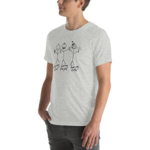 Donate $30 and get this "Loving God, Loving People, Loving Life" Unisex T-Shirt (light colors)