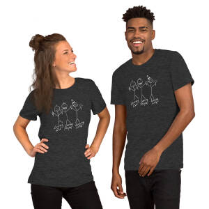 Donate $30 and get this "Loving God, Loving People, Loving Life" Unisex T-Shirt (dark colors)