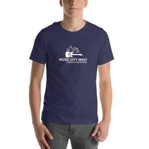 Music City West Church Unisex T-shirt (Dark Colors with White Logo)