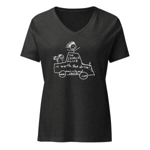 Donate $30 and get this “Church Alive” Women’s Relaxed V-neck T-shirt (dark colors)